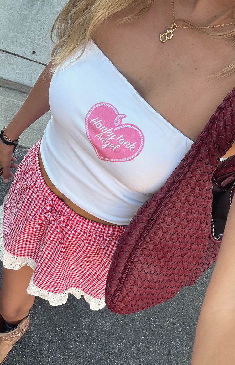 Honky Tonk White Tube Top