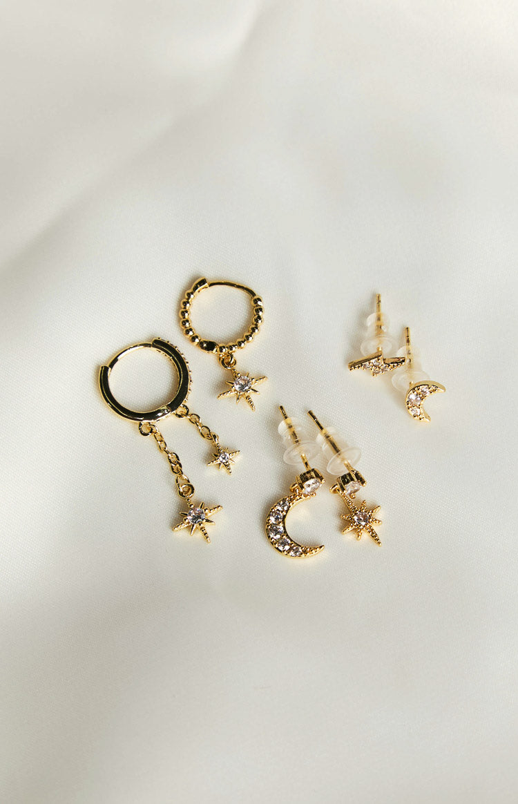 Starry Nights Gold Earring Pack