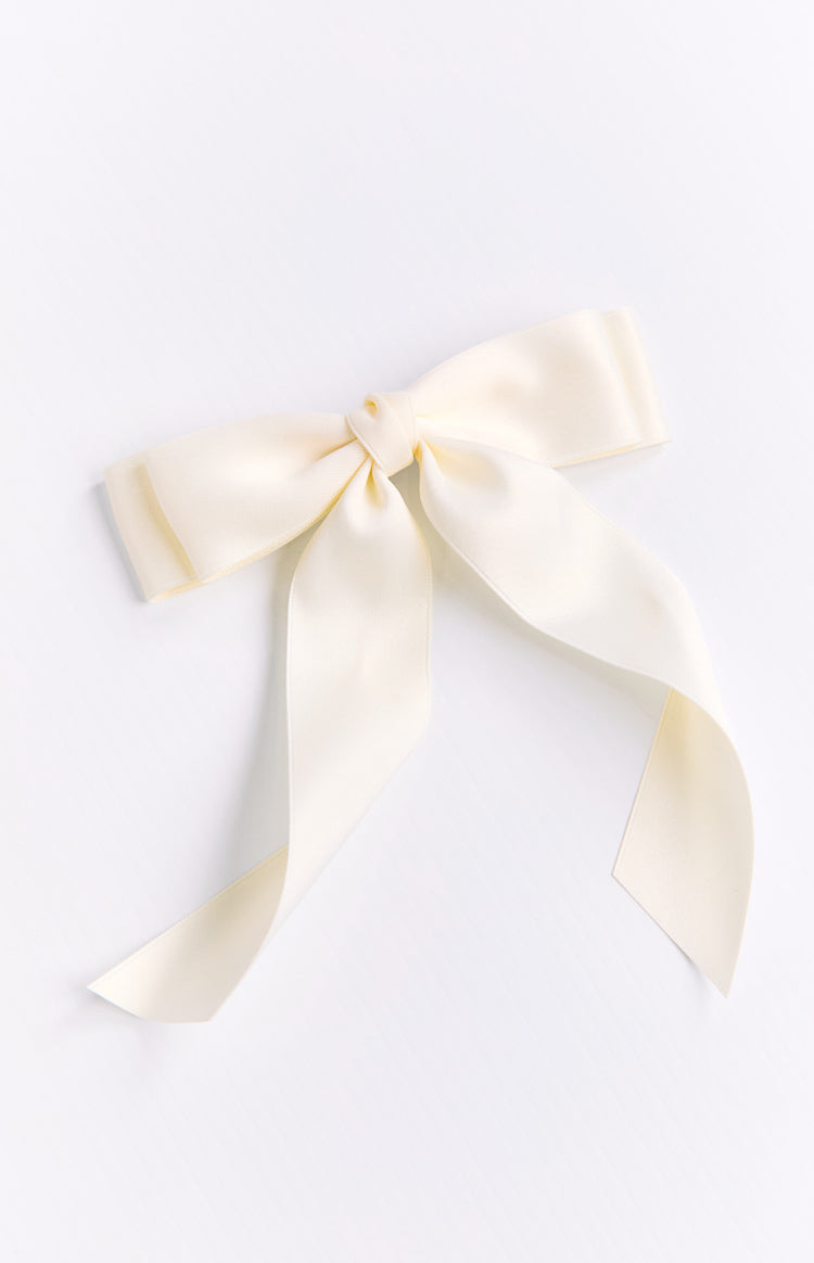 Whimsy Willow Cream Bow Hair Clip (FREE over $100)