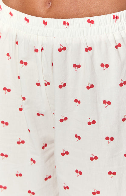 Alexea Cherry Print Pajama Pants