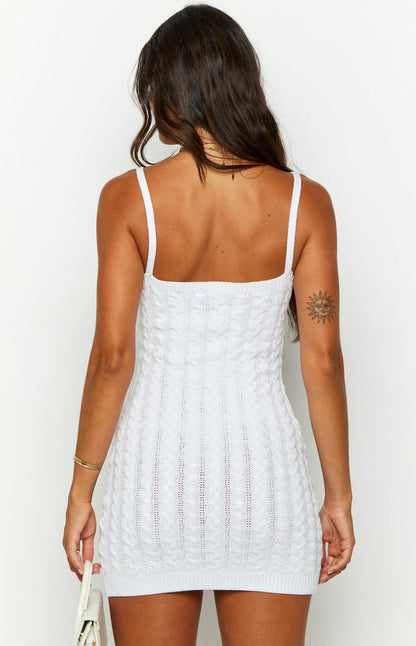 Aloe White Mini Dress