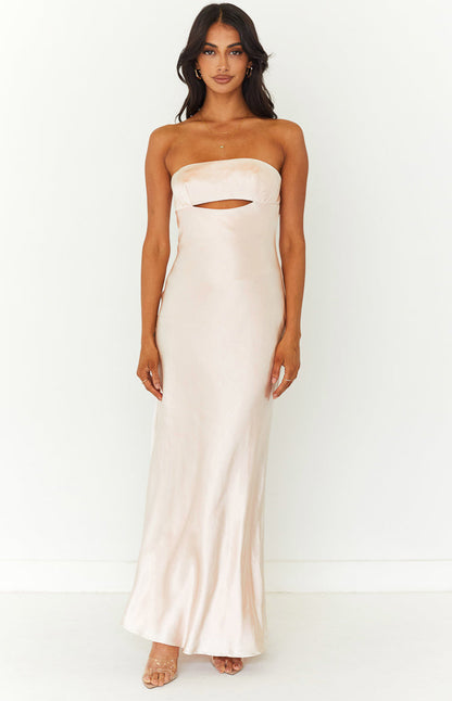 Anais Champagne Maxi Dress