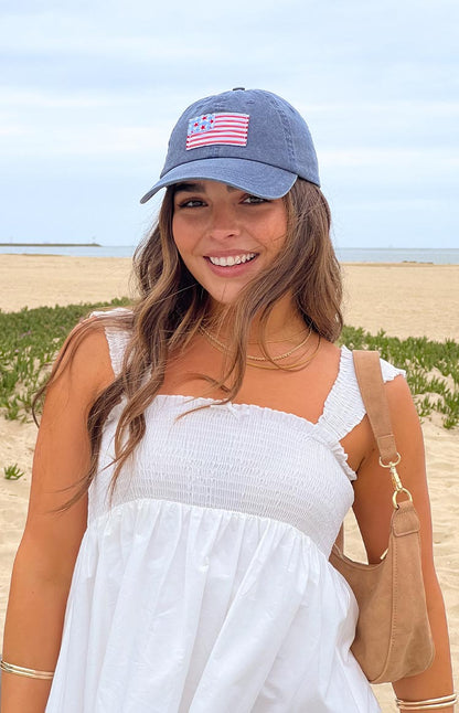 Beginning Navy Washed USA Cap