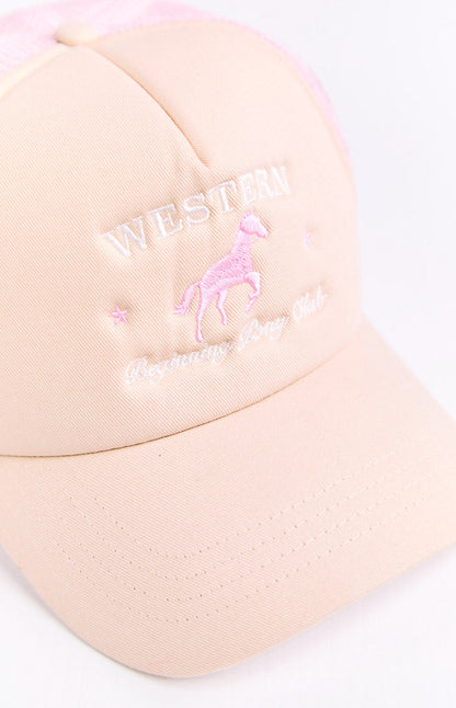 Beginning Cream Pony Club Trucker Cap (FREE over $150)
