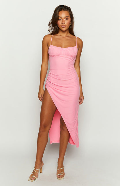 Elister Pink Maxi Dress