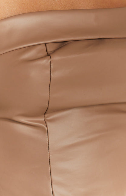 Ellie Brown Strapless PU Mini Dress