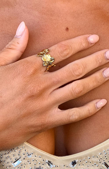 Harmony Gold Flower Ring