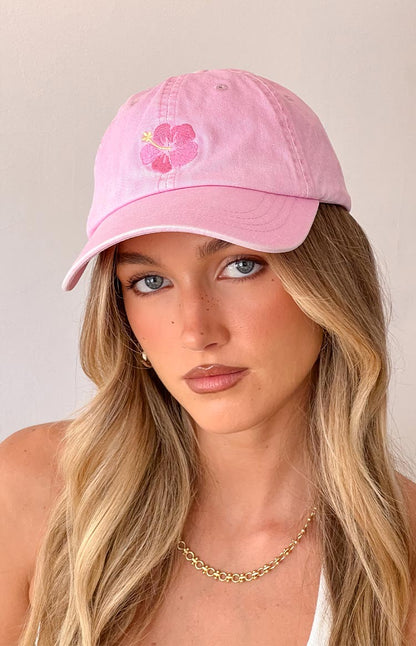 Hibiscus Pink Washed Cap