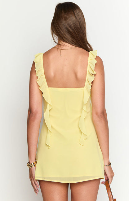 Joyce Yellow Mini Dress