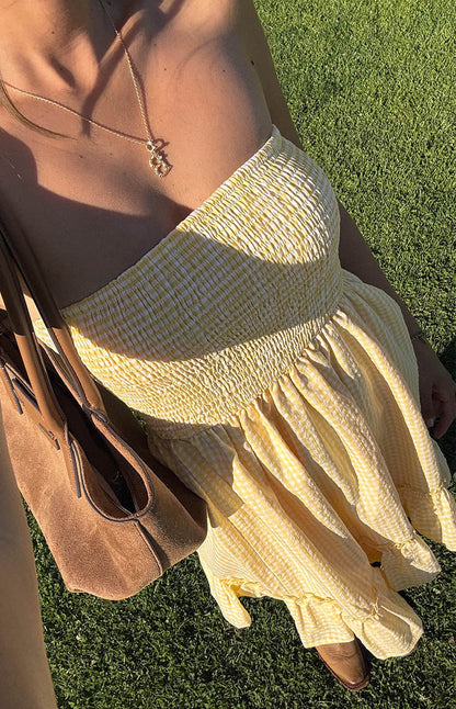 Kimmy Yellow Mini Dress
