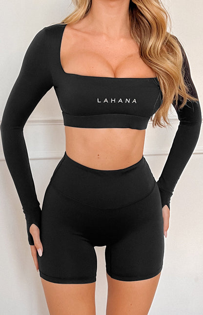 Lahana Chi Chi Black Long Sleeve Top