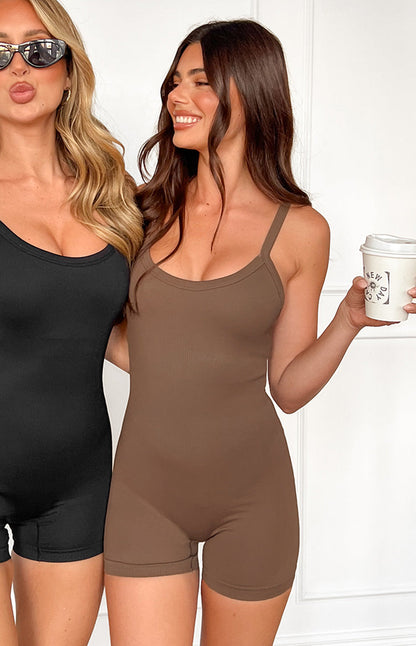 Lahana Halo Brown Bodysuit