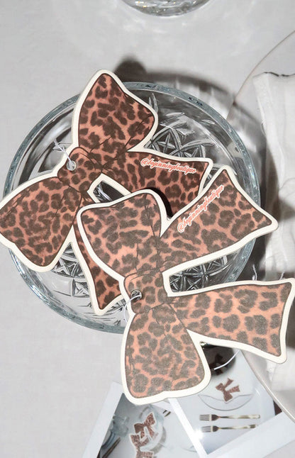 Leopard Print Bow Air Freshener