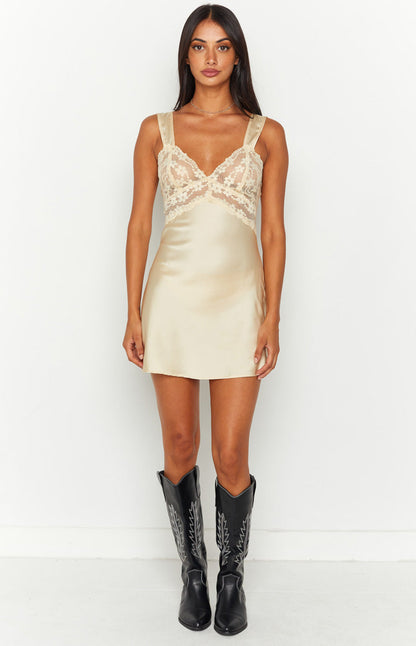 Lioness Bel Air Lemon Mini Dress