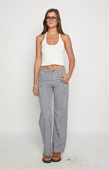 Lioness Top Model Navy Stripe Jean