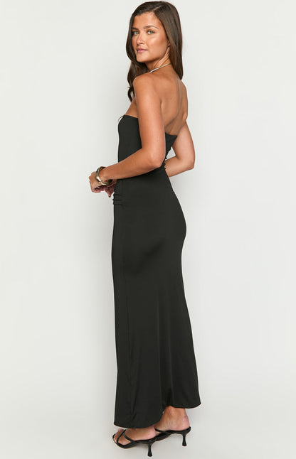 Matilda Black Strapless Maxi Dress