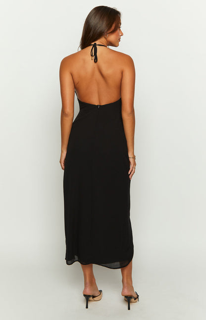 Portia Black Maxi Dress