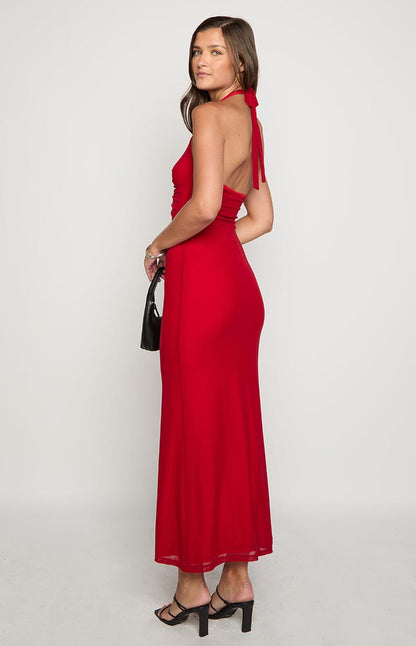 Raymin Red Maxi Dress