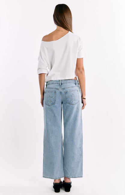 Reborn White Boxy Cropped Tee