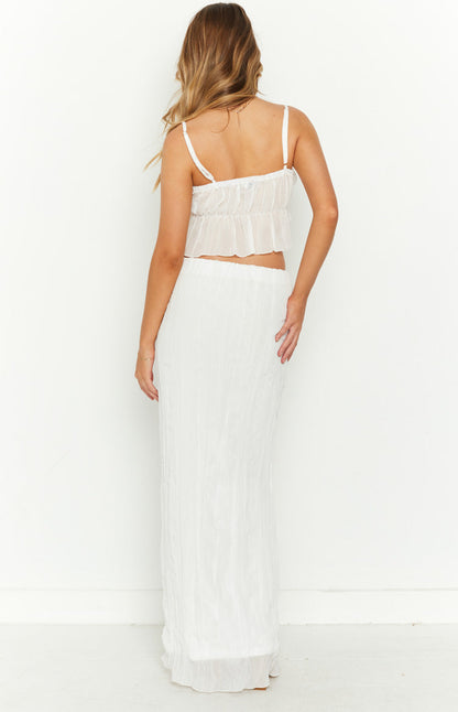 The Moment White Maxi Skirt