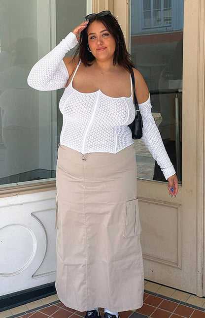 Isla White Corset