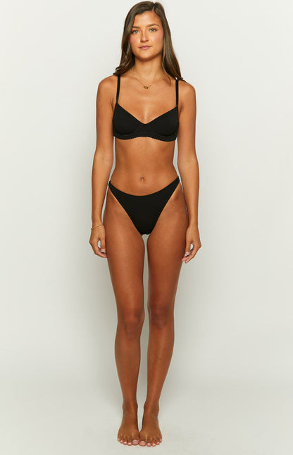 Emma Black Mesh Bra